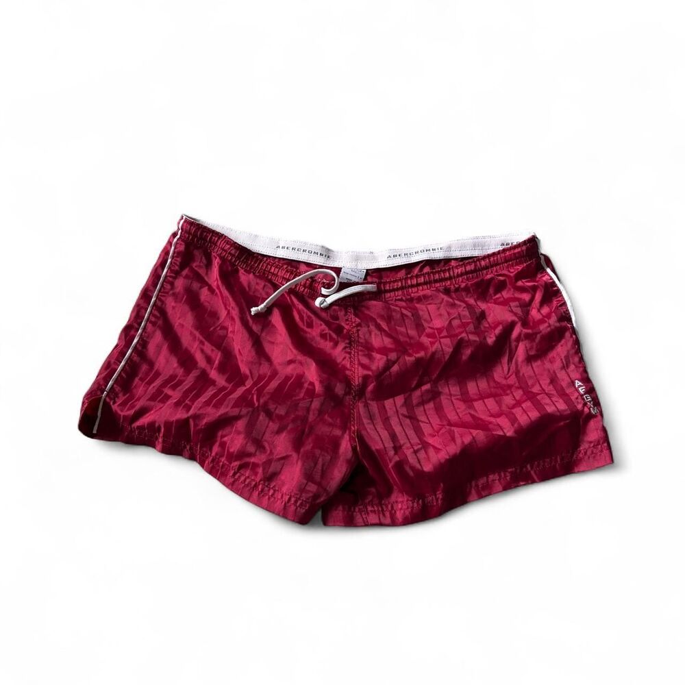 Abercrombie-fitch Women's Red and Burgundy Shorts